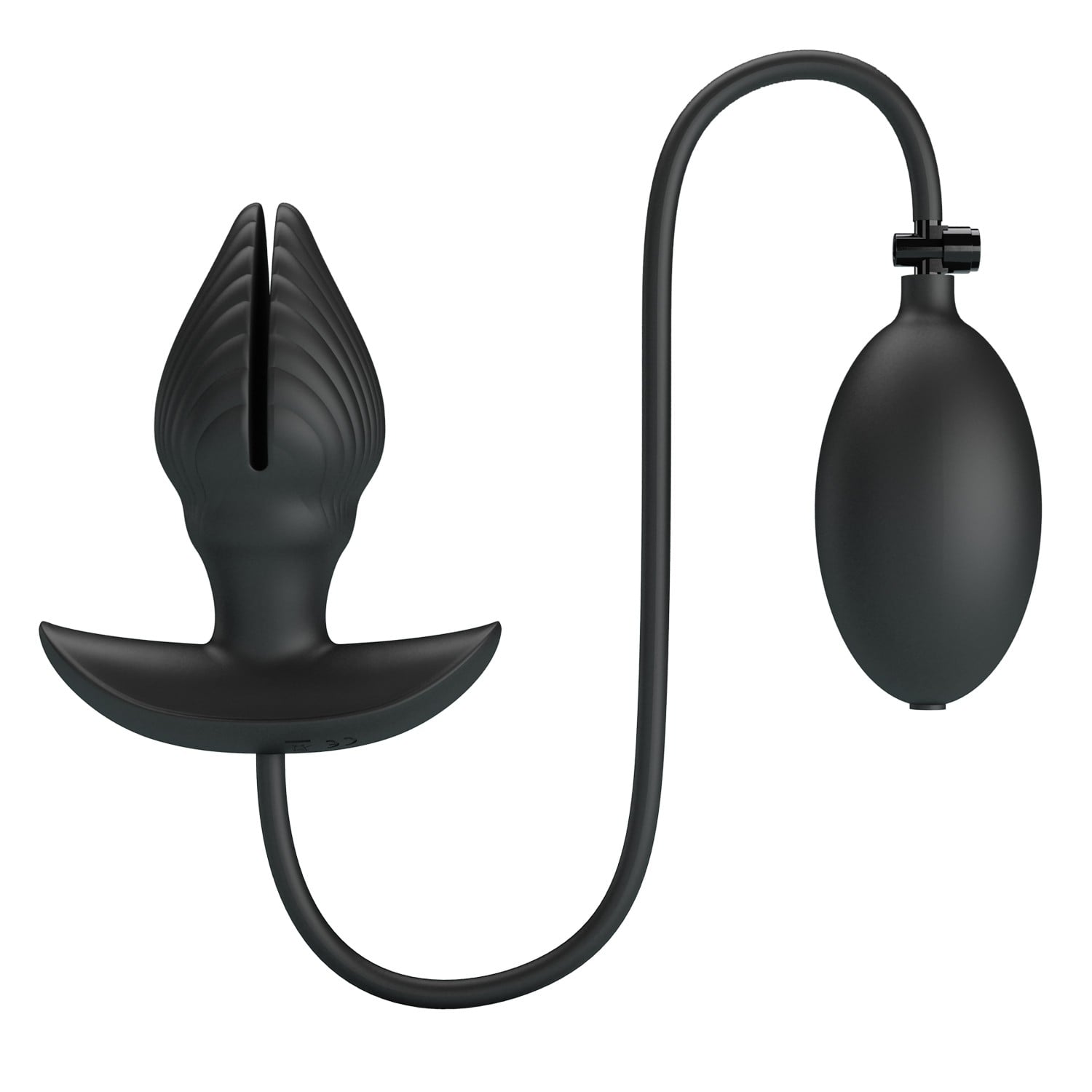 9,6 cm Şişirilebilir ve Titreşimli USB Şarjlı Silikon Anal Plug - Manson - Görsel 3