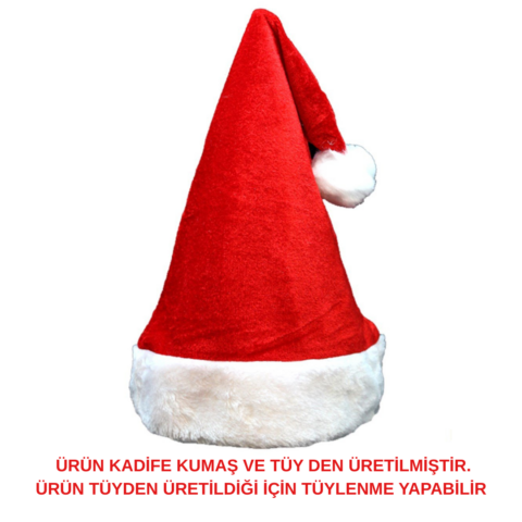 Bouquet Bouqtique Unisex Seksi Kadife Yılbaşı Şapkası BQT359302