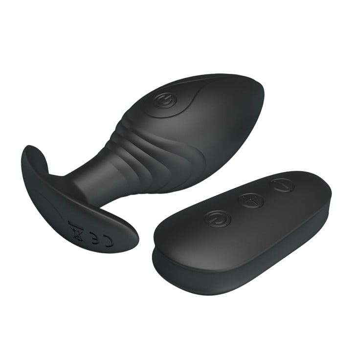 Altın Serisi – 12 Fonksiyonlu Uzaktan Kumandalı USB Şarjlı Silikon Anal Plug – Regina - Görsel 4