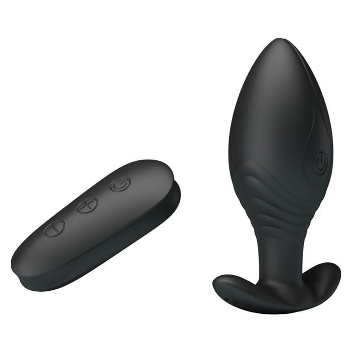 Altın Serisi – 12 Fonksiyonlu Uzaktan Kumandalı USB Şarjlı Silikon Anal Plug – Regina - Görsel 5