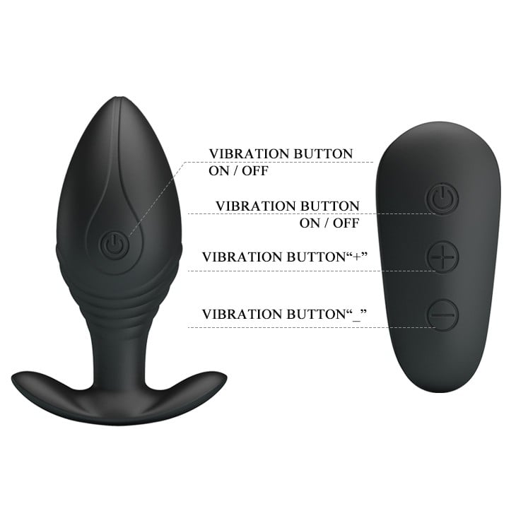 Altın Serisi – 12 Fonksiyonlu Uzaktan Kumandalı USB Şarjlı Silikon Anal Plug – Regina - Görsel 6