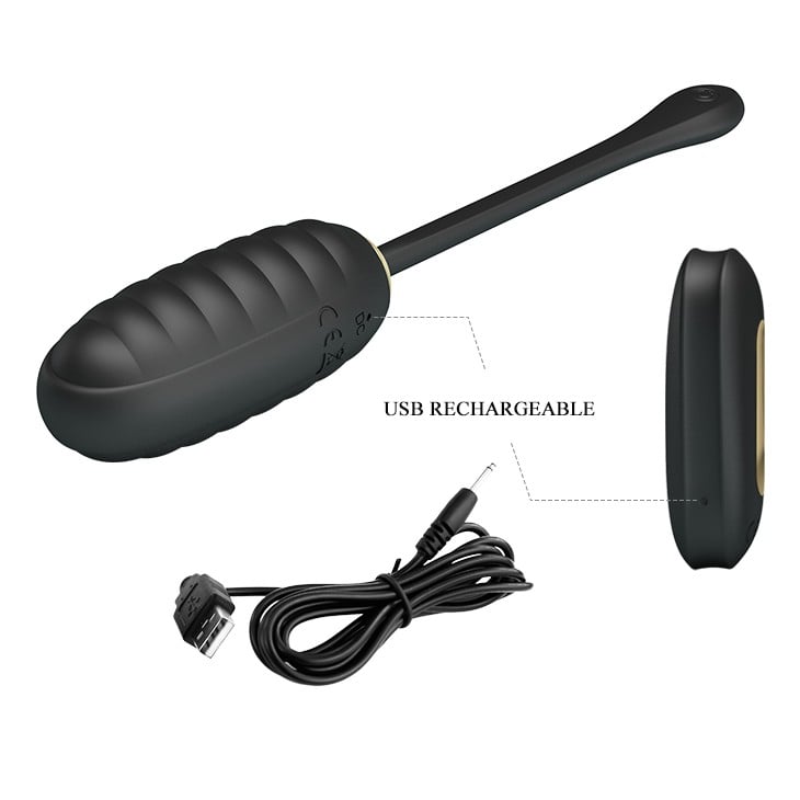 Altın Serisi – 12 Titreşim Modlu USB Şarjlı Kumandalı Süper Yumuşak Kegel Topu – Doreen - Görsel 7