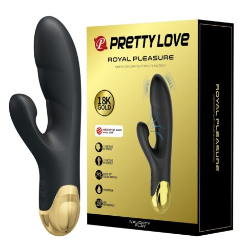 Altın Serisi – 7 Titreşim Modlu & 7 Emme Fonksiyonlu USB Şarjlı Vibratör – Naughty Play