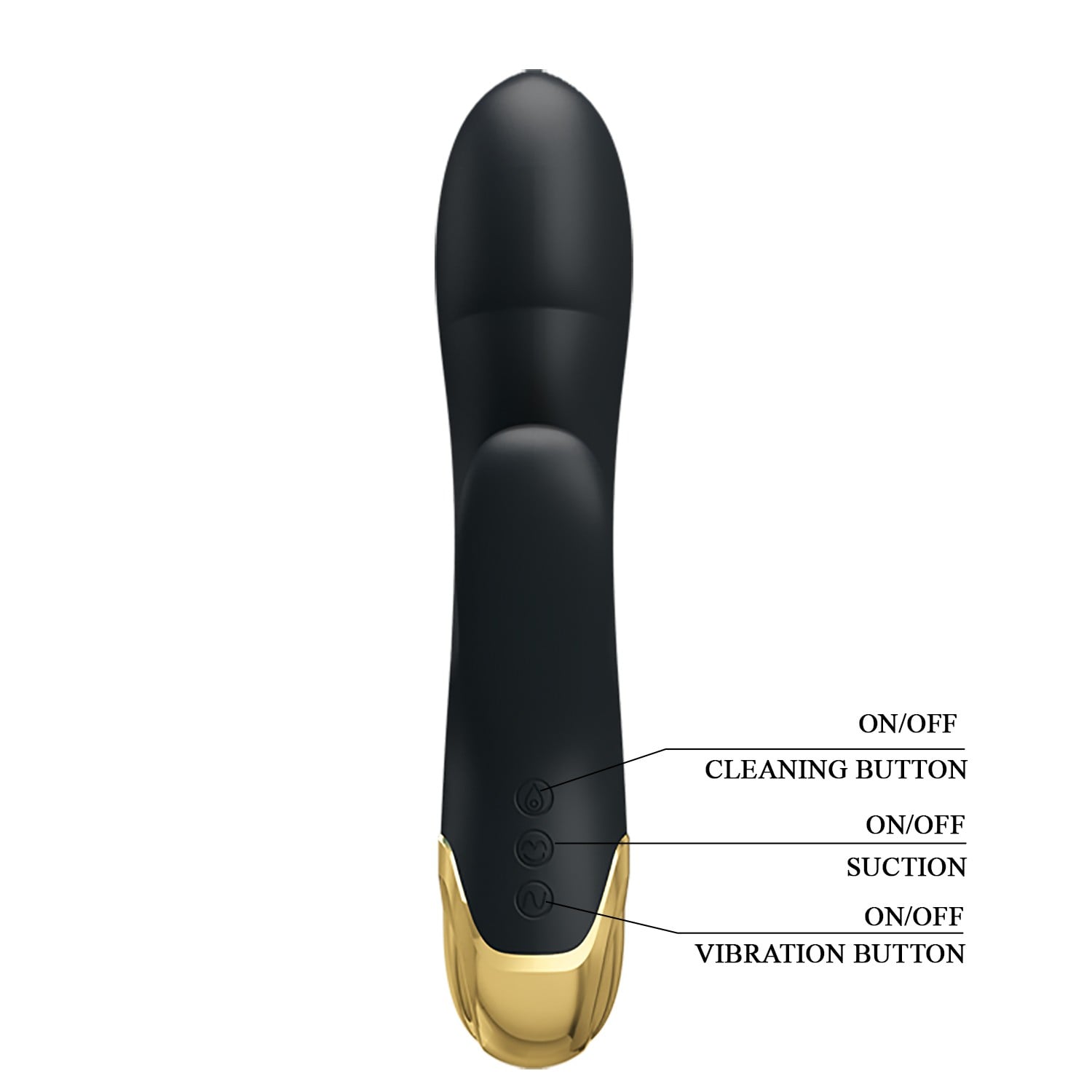 Altın Serisi – 7 Titreşim Modlu & 7 Emme Fonksiyonlu USB Şarjlı Vibratör – Naughty Play - Görsel 3