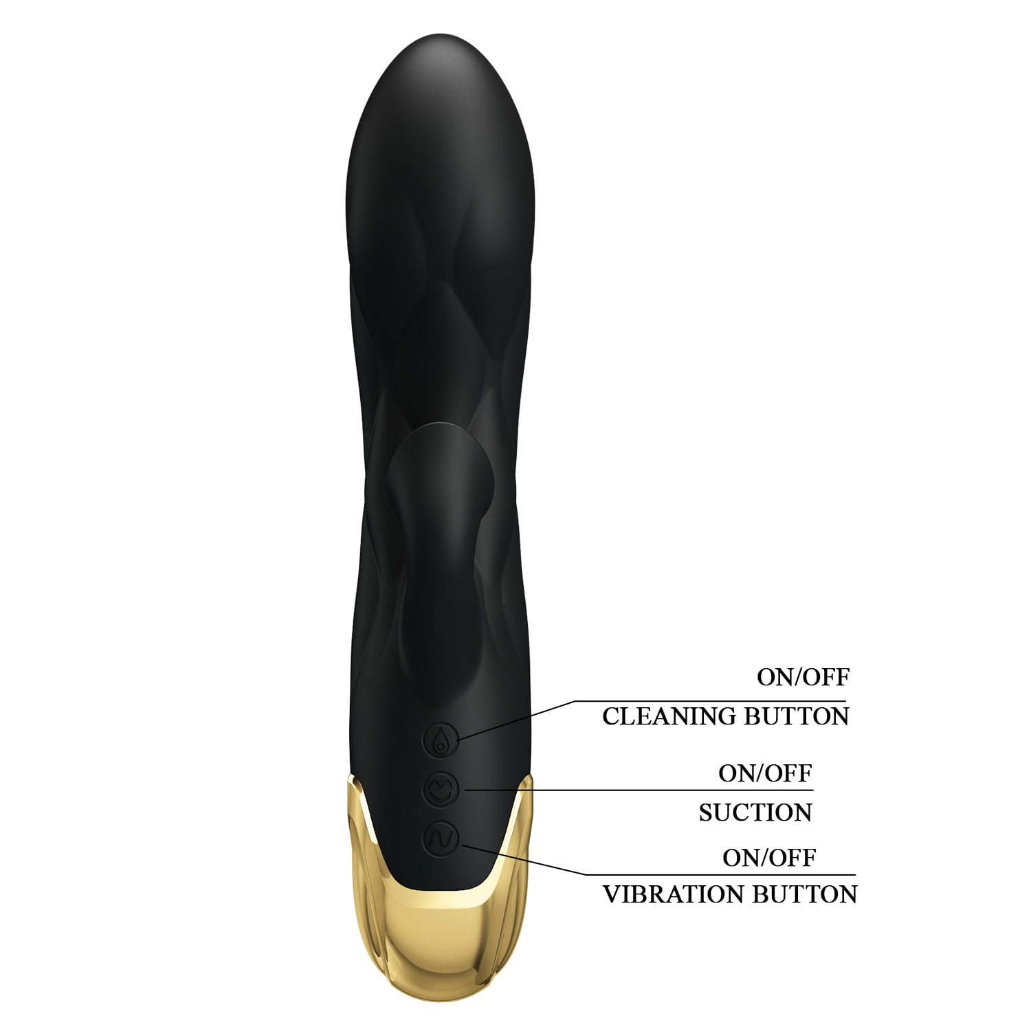 Altın Serisi – 7 Titreşim Modlu ve 7 Emme Fonksiyonlu USB Şarjlı Vibratör – Liberators - Görsel 4
