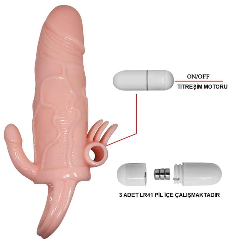Belden Bağlamalı 26 cm Titreşimli Gerçekçi Kalın Dildo Penis - Bergrisi