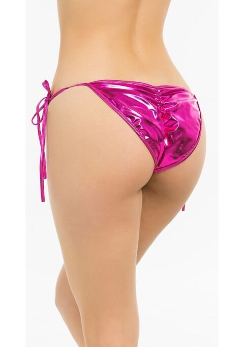Bouquet Bouqtique Büyük Beden Fantazi Pembe Seksi Yandan Bağlamalı String - Külot BQT350031-B