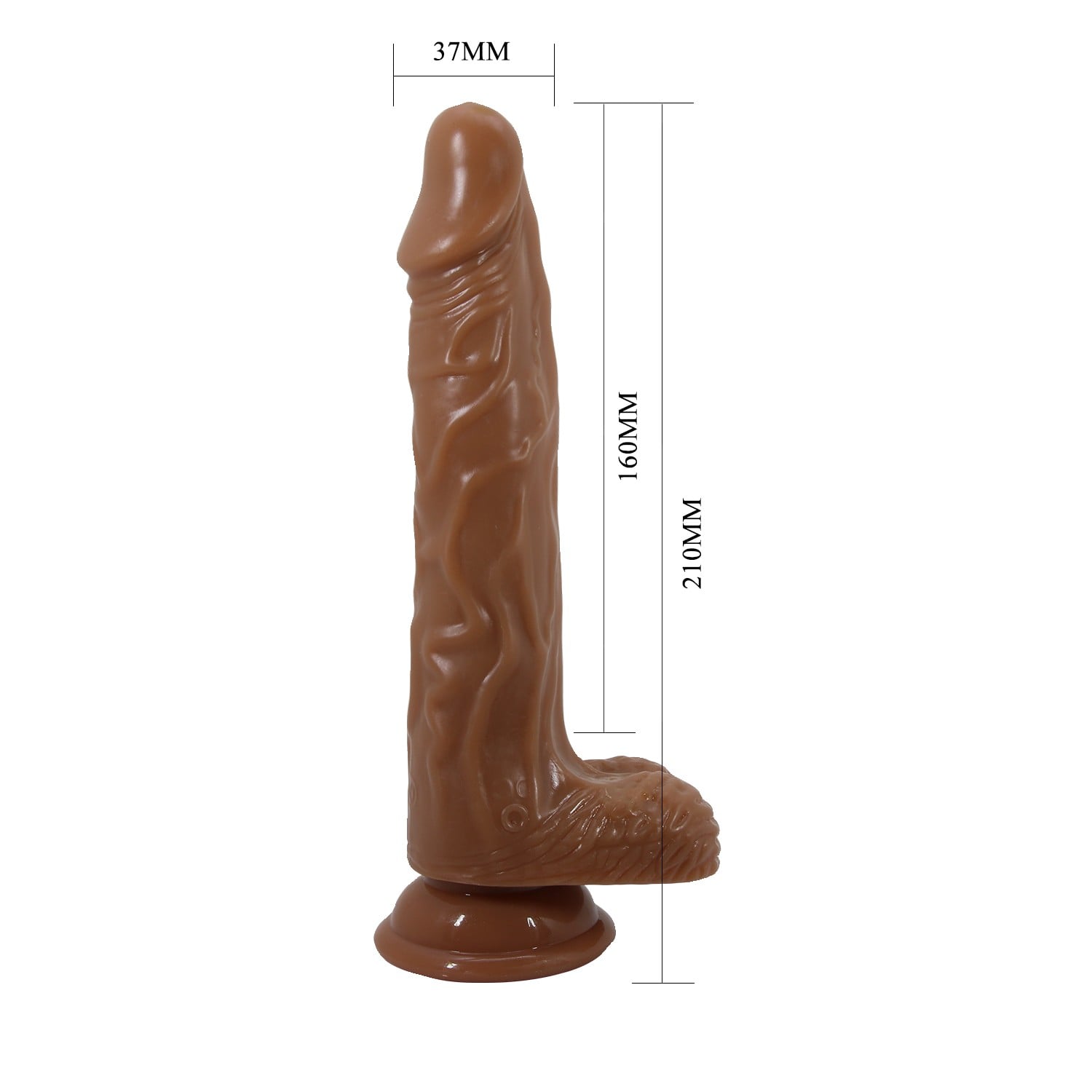Belden Bağlamalı 21 cm İleri Geri Hareketli Uzaktan Kumandalı Gerçekçi Vantuzlu Melez Penis - Bodach - Görsel 7