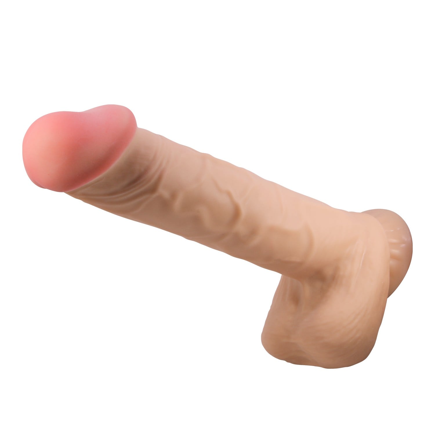 Belden Bağlamalı 26 cm Kıkırdak Yapılı Çift Katmanlı Gerçekçi Dildo Penis - Mendel - Görsel 3