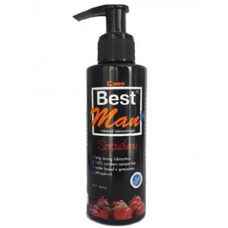 Cabs Best Man Su Bazlı Çilek Aromalı Kayganlaştırıcı Jel 150 ml