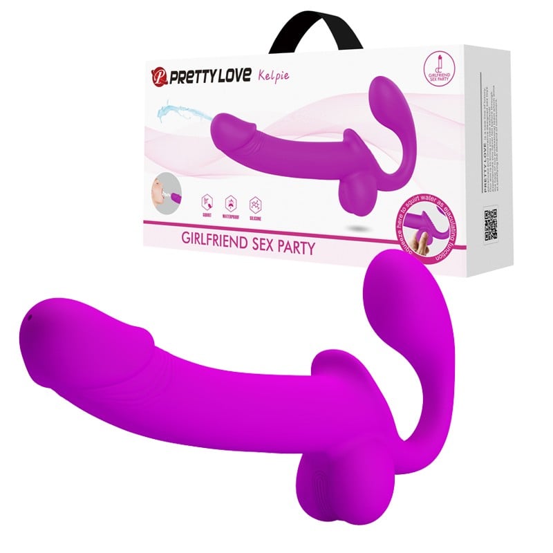 Çift Taraflı Strapless Su Fışkırtmalı Strap-On – Kelpie
