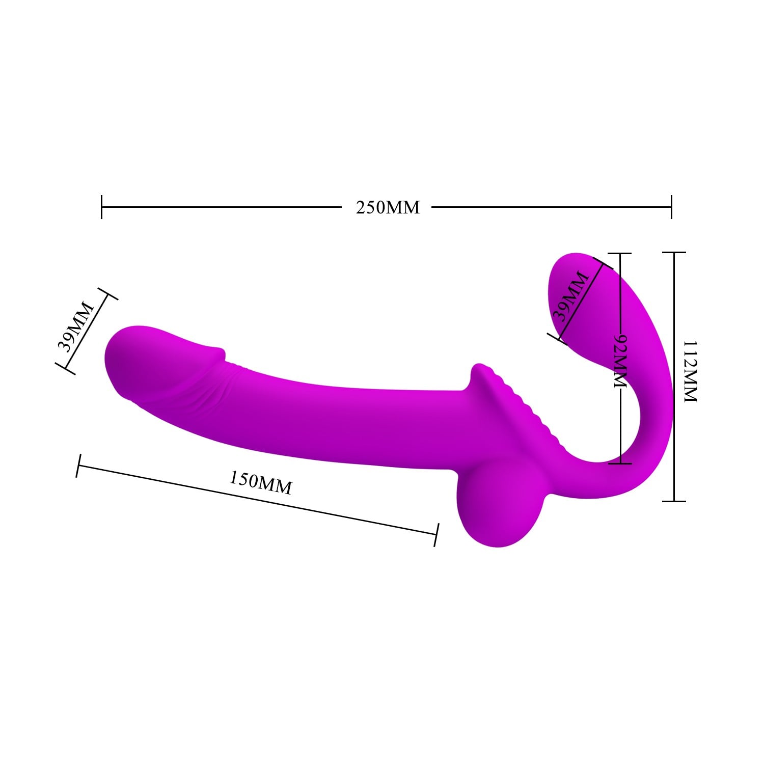 Çift Taraflı Strapless Su Fışkırtmalı Strap-On – Kelpie - Görsel 7