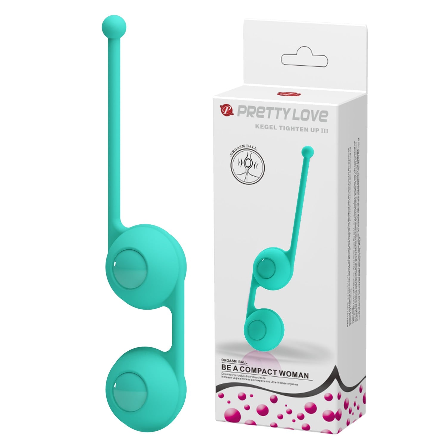 Çift Toplu Silikon Kegel Topu – Tighten Up III (Turkuaz)