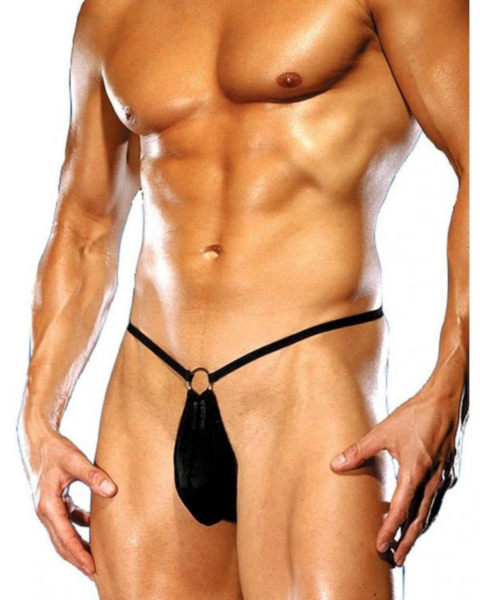 Bouquet Bouqtique Fantezi Halkalı Seksi Siyah Erkek String BQT354601