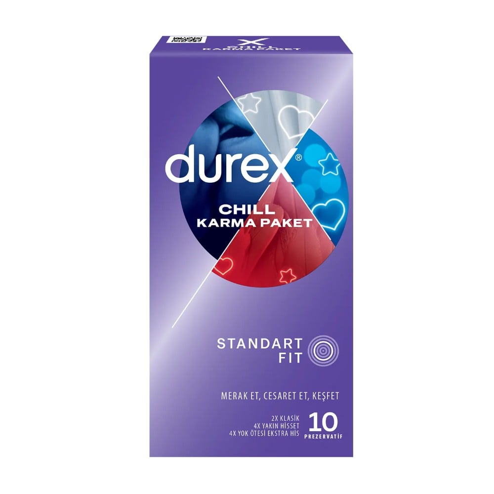 Durex Chill Karma 10'lu Prezervatif