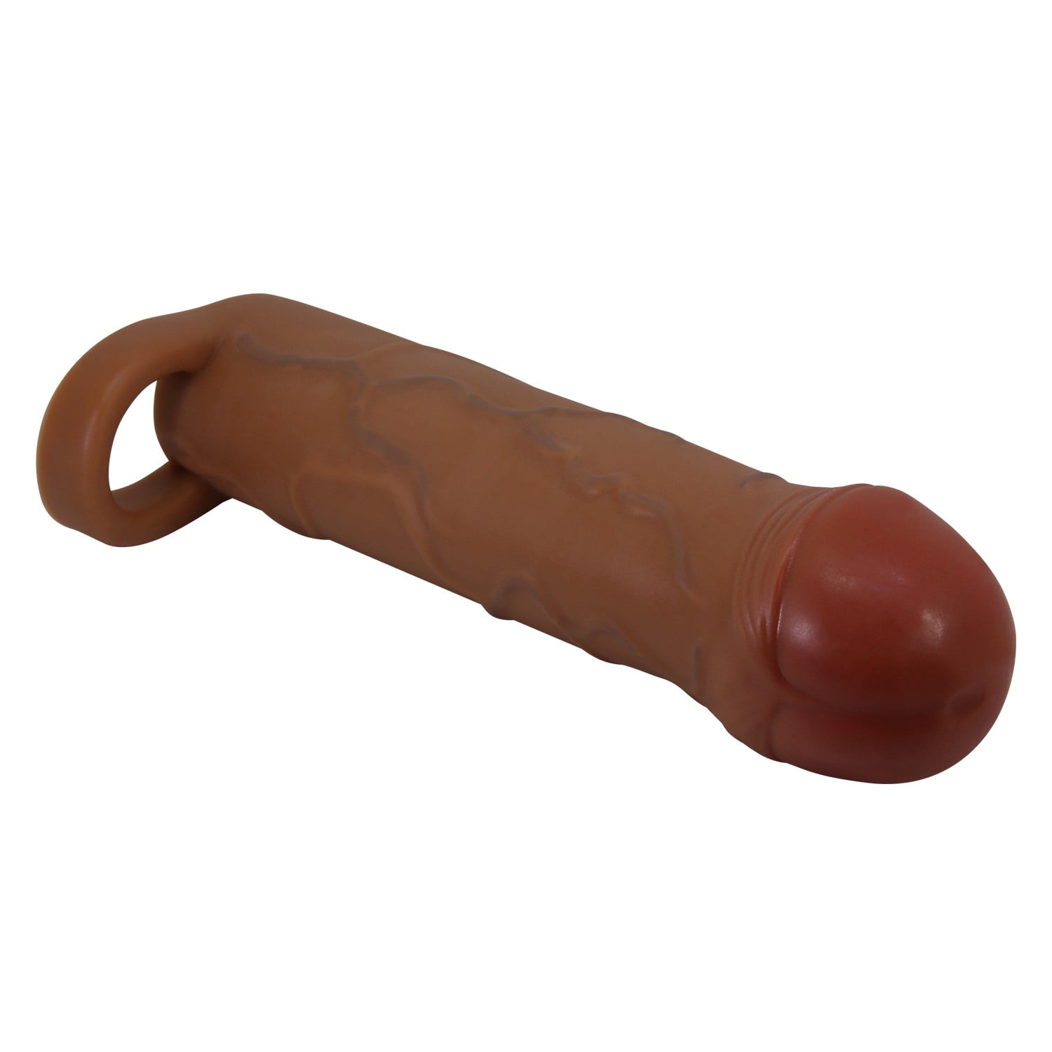 Extended 2.5 cm Uzatmalı Halkalı Melez Rengi Tabanlı Gerçekçi Penis Kılıfı – Bunion - Görsel 5