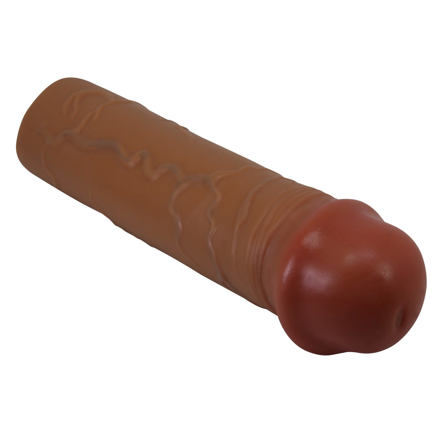 Extended 2.5 cm Uzatmalı Melez Rengi Gerçekçi Penis Kılıfı – Nile - Görsel 5
