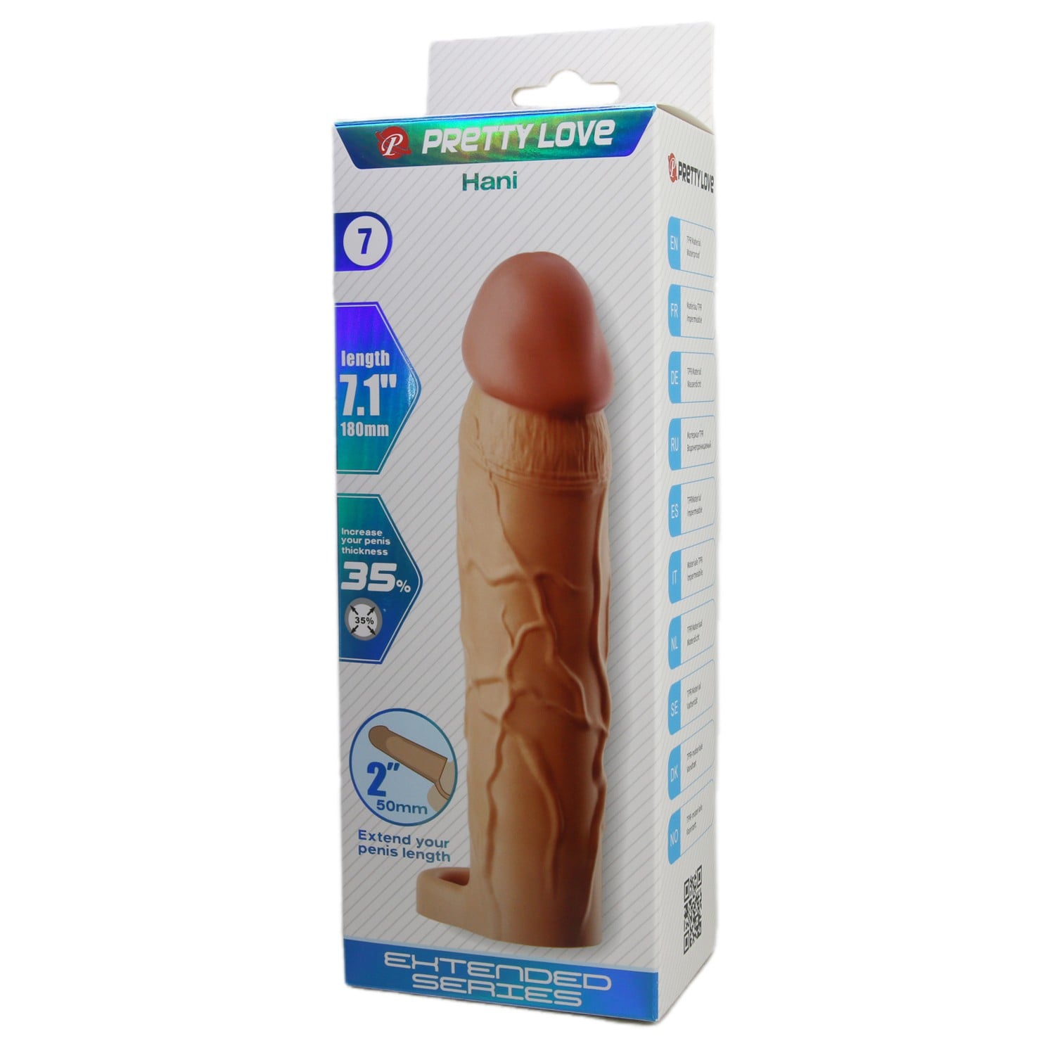 Extended 5 cm Uzatmalı Halkalı Gerçekçi Penis Kılıfı – Hani - Görsel 7