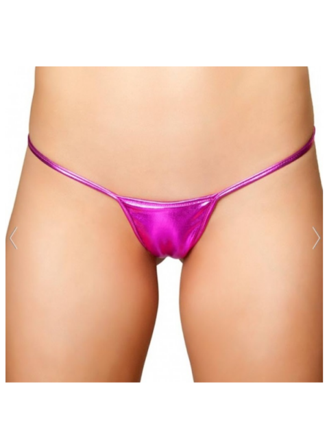 Bouquet Bouqtique Büyük Beden Fantazi Pembe Lame Stirng - Tanga BQT351287-B