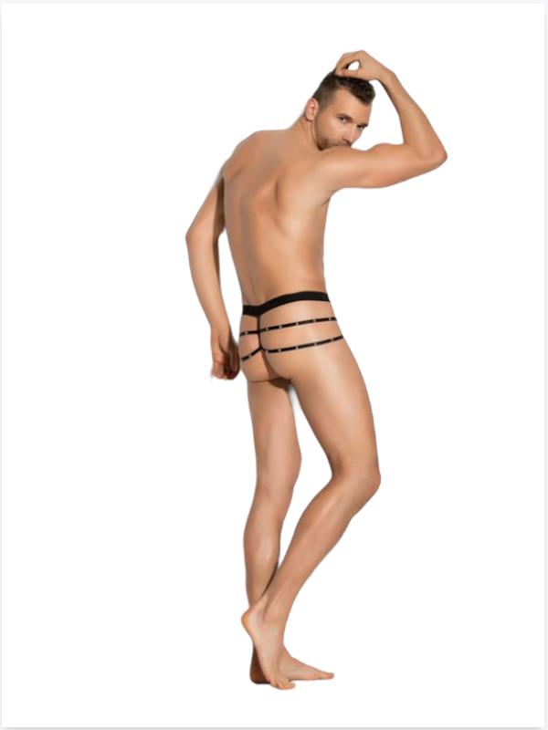 Bouquet Bouqtique Fantezi Erkek Aşk Kırmızısı Seksi Metalli Tanga - String BQT354598 - Görsel 2