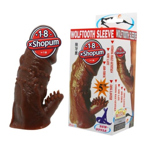11,5 cm Doku Desenli Uzatıcı & Kalınlaştırıcı Penis Kılıfı – WolfTooth Sleeve