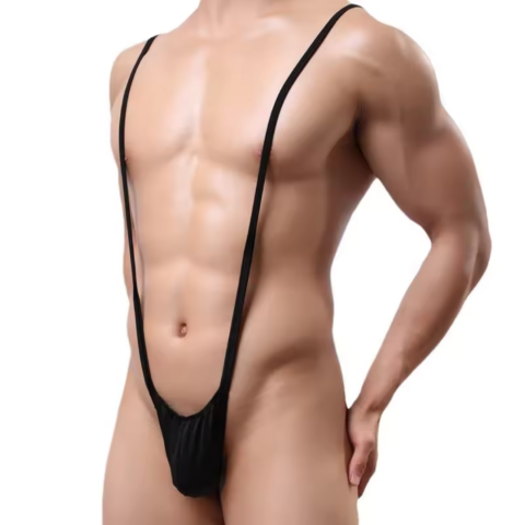 Bouquet Bouqtique Fantezi Lastikli Siyah Erkek String – Tanga BQT354616