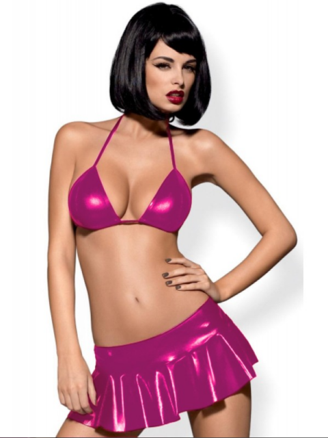 Bouquet Bouqtique Fantezi Pembe Mini Etekli Seksi SütyenTakım Seksi İç Giyim BQT359094