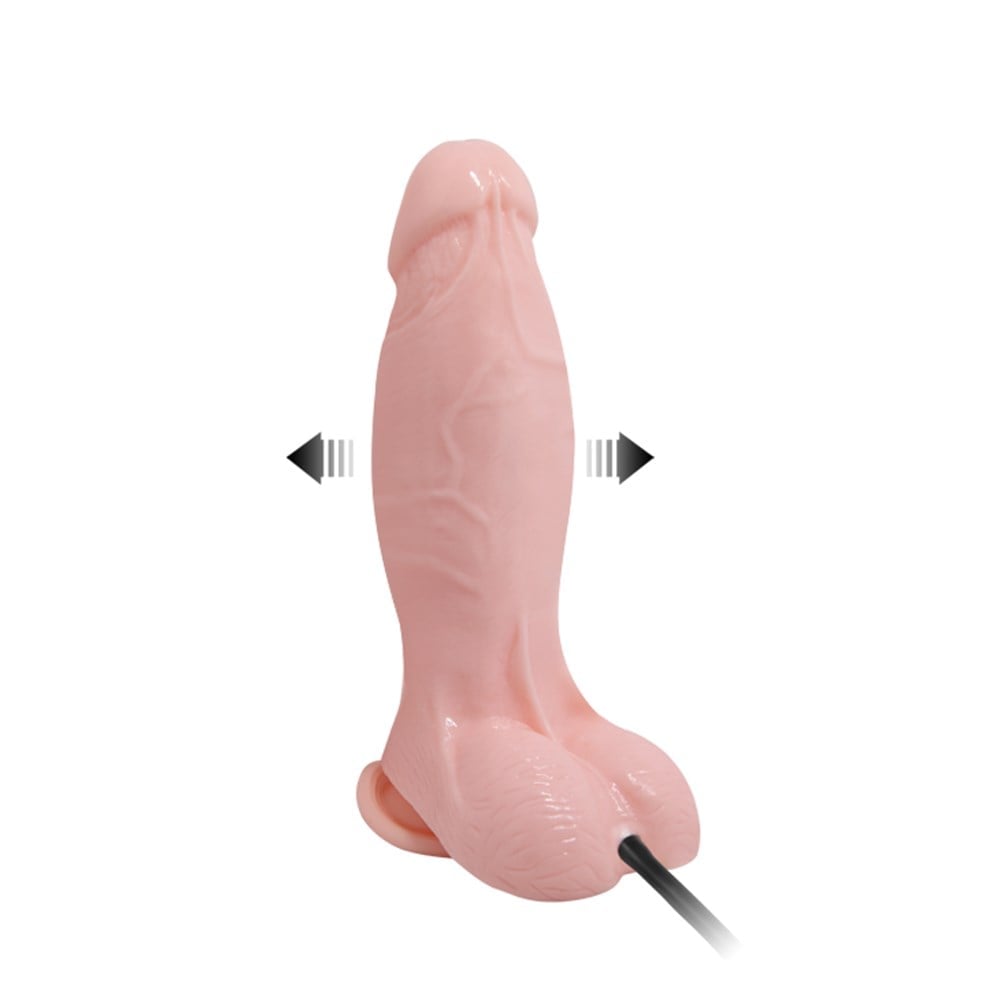 18 cm Pompalı Büyüyen Realistik Penis Anal Vajinal Dildo Mastürbatör - Görsel 2
