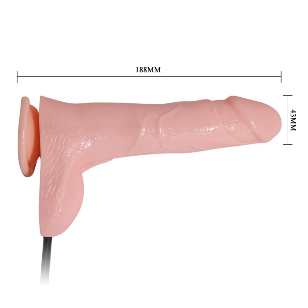 18 cm Pompalı Büyüyen Realistik Penis Anal Vajinal Dildo Mastürbatör - Görsel 6