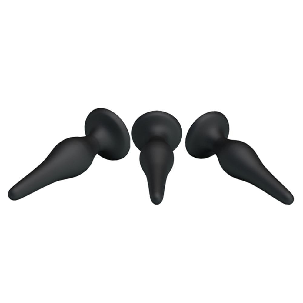 Silikon 3’lü Mini Anal Plug Seti – Beginner’s Mini Anal Kit - Görsel 4