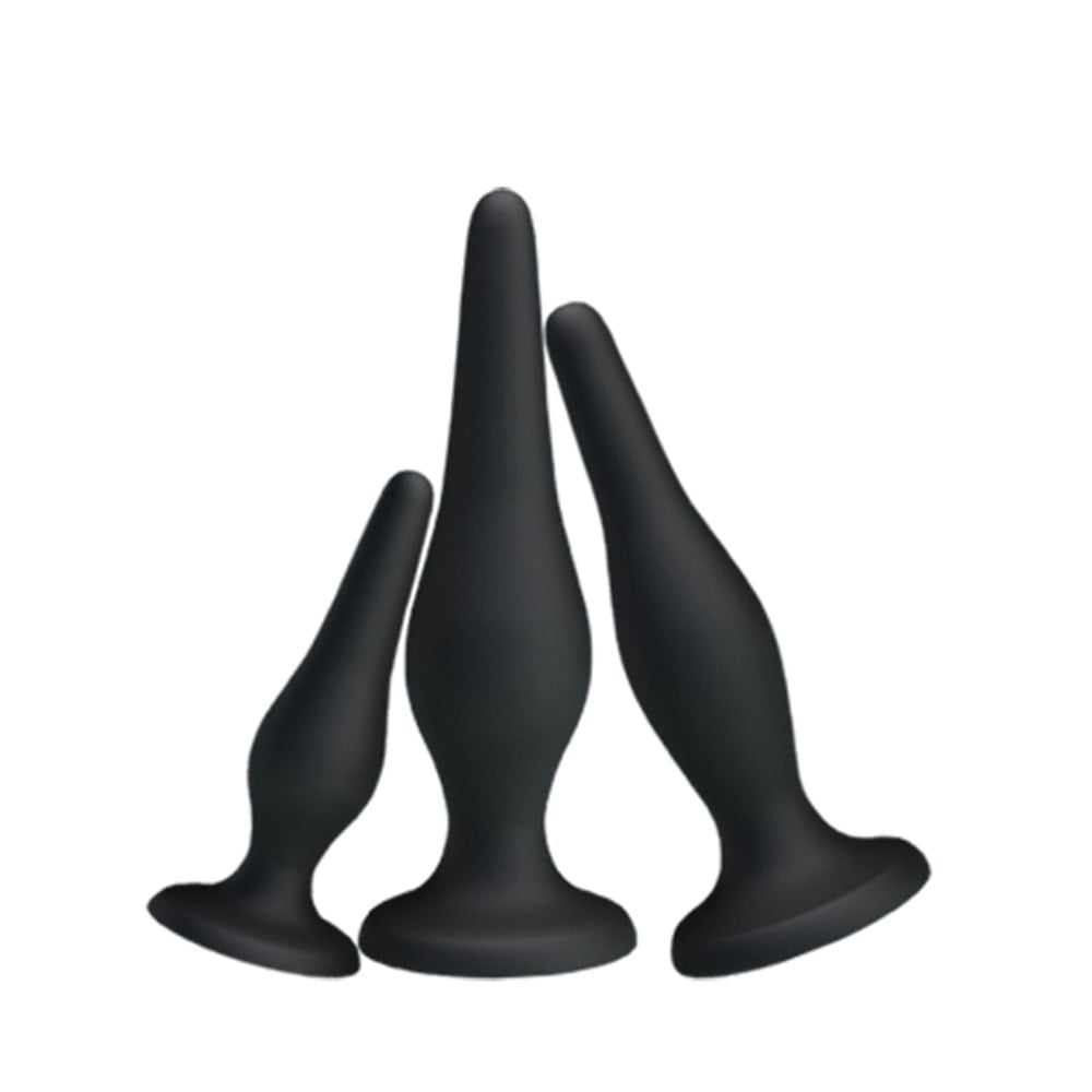 Silikon 3’lü Mini Anal Plug Seti – Beginner’s Mini Anal Kit - Görsel 3