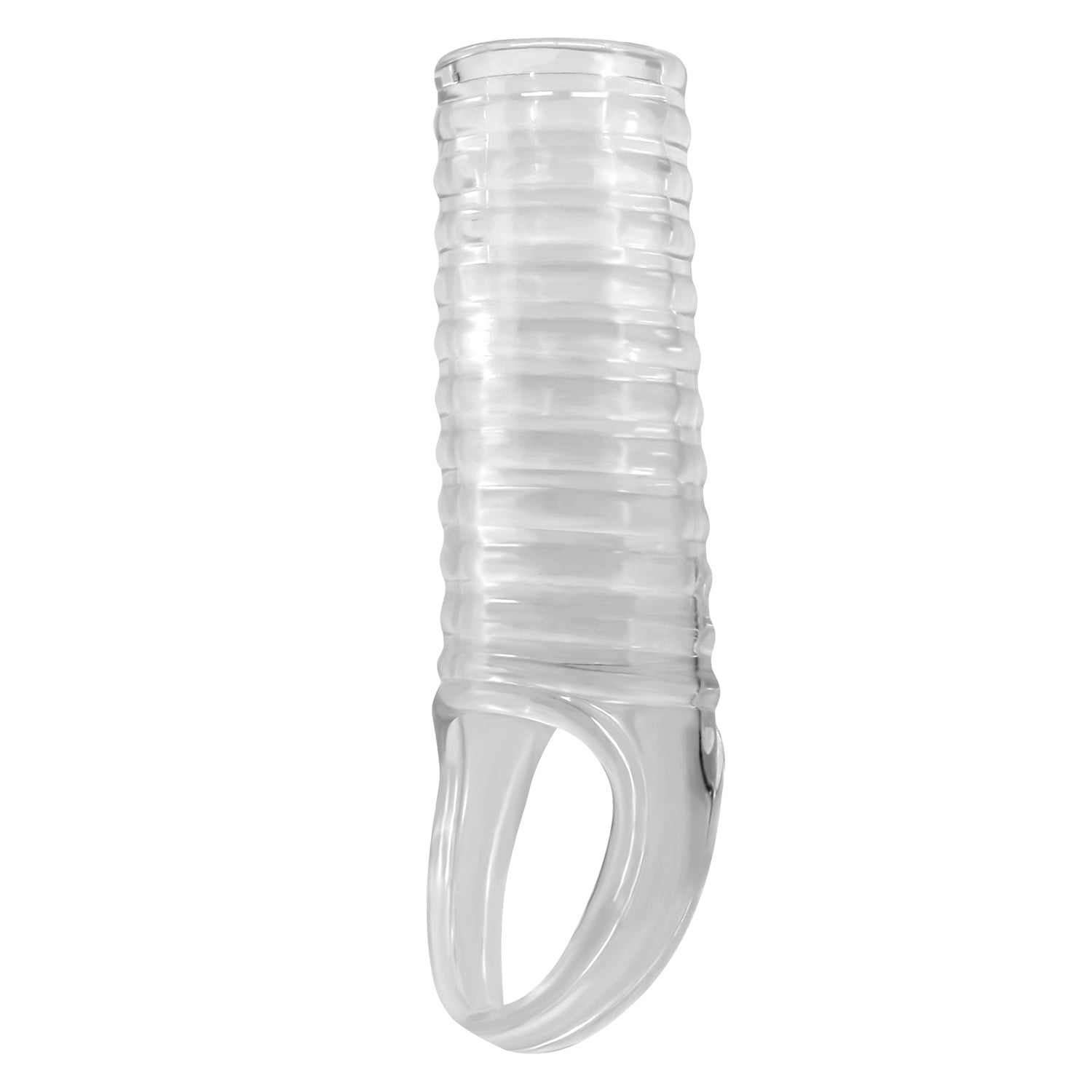 Ribbed Dokulu Penis Kılıfı (Şeffaf) – Hollman - Görsel 2