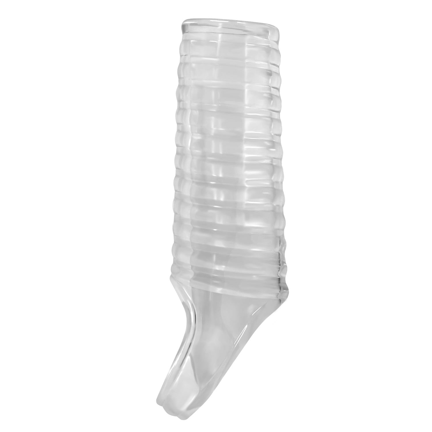 Ribbed Dokulu Penis Kılıfı (Şeffaf) – Hollman - Görsel 3
