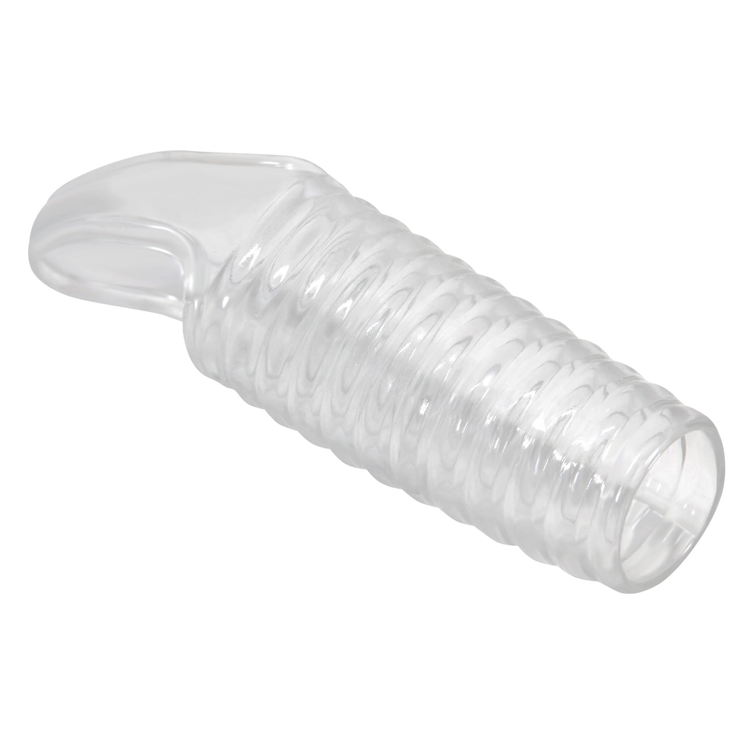 Ribbed Dokulu Penis Kılıfı (Şeffaf) – Hollman - Görsel 4