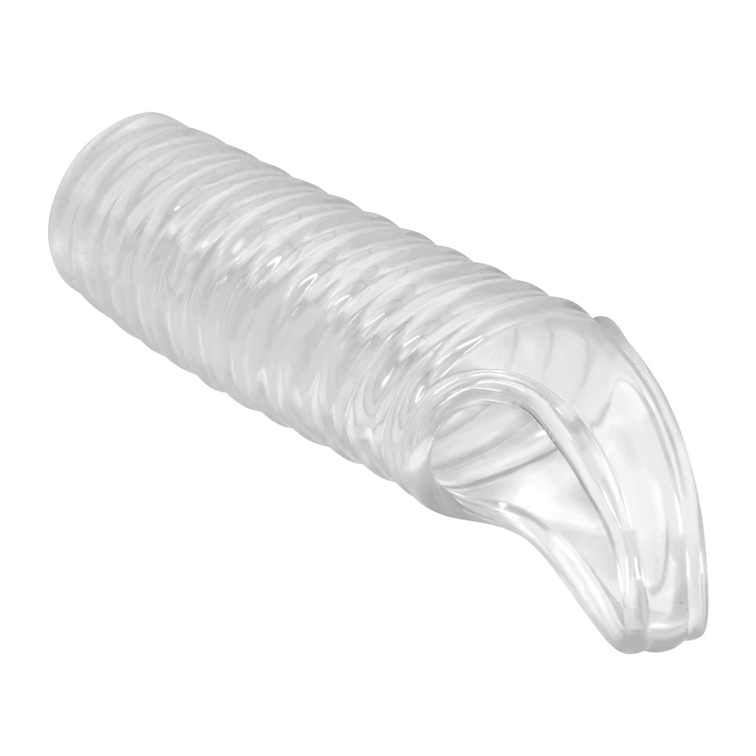 Ribbed Dokulu Penis Kılıfı (Şeffaf) – Hollman - Görsel 5
