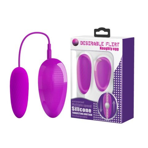 Şarjlı İleri–Geri Hareketli Titreşimli Vajinal Yumurtası – Naughty Egg