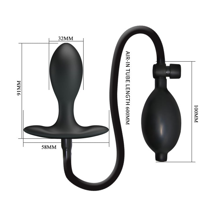Şişirilebilir Silikon Anal Plug – Inflatable Prostate Stimulator - Görsel 6