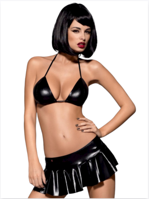 Bouquet Bouqtique Fantezi Siyah Mini Etekli Seksi SütyenTakım Seksi İç Giyim BQT359096