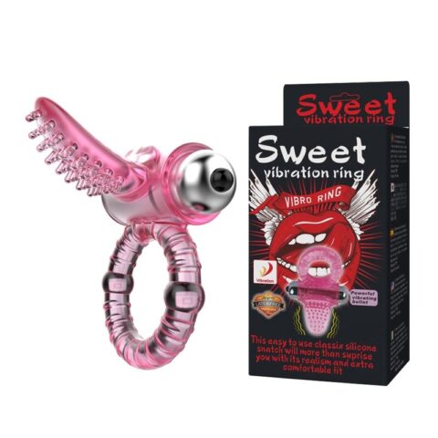 Titreşimli Klitoris Uyarıcılı Esnek Penis Halkası – Sweet Vibro Ring