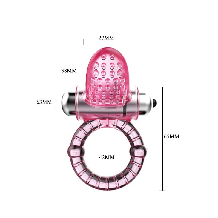 Titreşimli Klitoris Uyarıcılı Esnek Penis Halkası – Sweet Vibro Ring - Görsel 6
