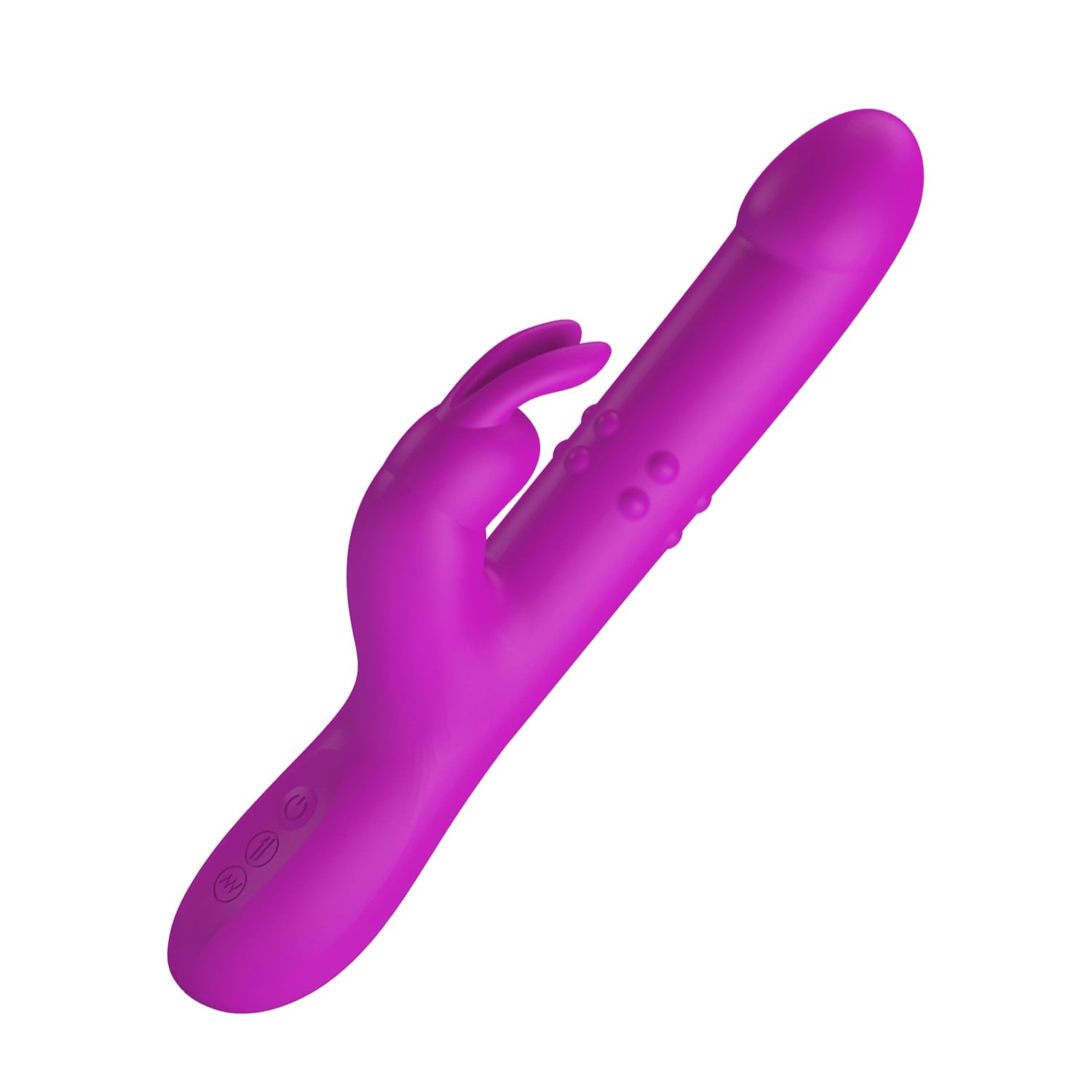 USB Şarjlı 12 Titreşim, 4 Rotasyon ve 4 İleri Geri Hareket Fonksiyonlu Mor Rabbit Vibratör - Reese - Görsel 3