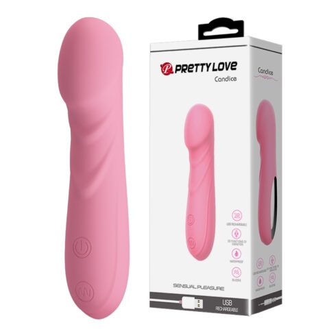 USB Şarjlı 30 Titreşim Modlu Silikon G-Spot Masaj Vibratörü - Candice