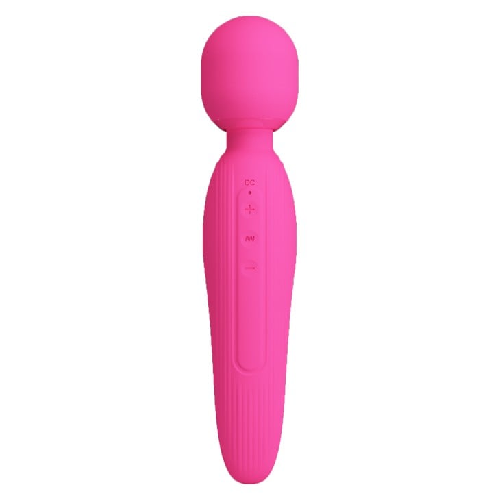USB Şarjlı Silikon Masaj Wand Vibratör - Curtis (Pembe) - Görsel 2