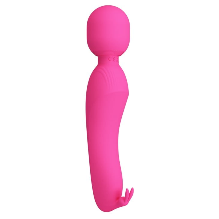 USB Şarjlı Silikon Masaj Wand Vibratör - Curtis (Pembe) - Görsel 5