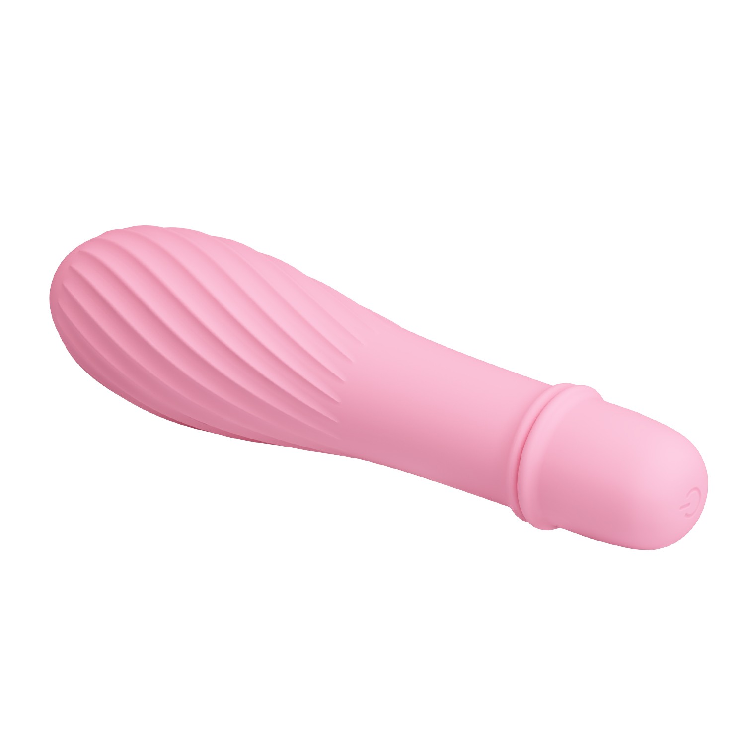 10 Titreşim Modlu Spiral Desenli Mini Silikon Vibratör - Solomon (Pembe) - Görsel 3