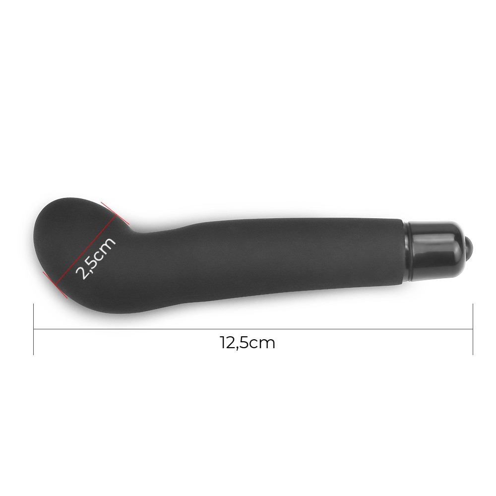 G-Spot Uyarıcılı Titreşimli Vibratör Dildo 12,5 cm - Görsel 6
