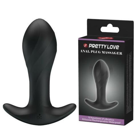 12 Fonksiyon 10,4 cm Titreşimli Silikon Anal Plug