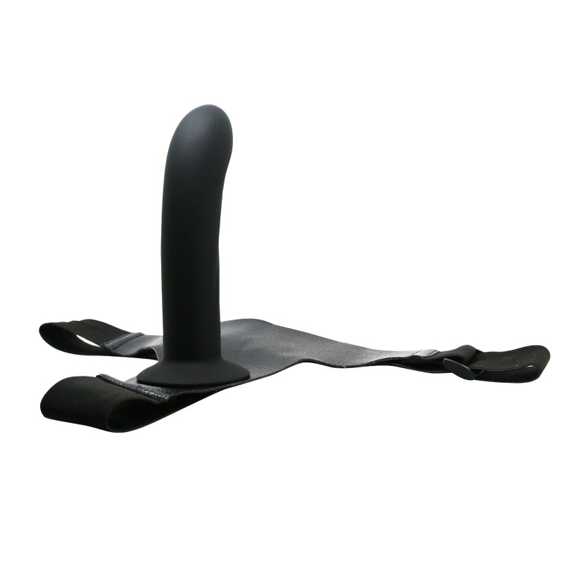 16,8 cm İçi Dolu Siyah Belden Bağlamalı Strap-On Dildo - Görsel 4
