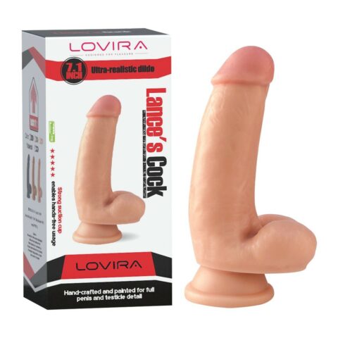 17 cm Dolgun Realistik Dokulu Vantuzlu Dildo Penis – Ten Rengi