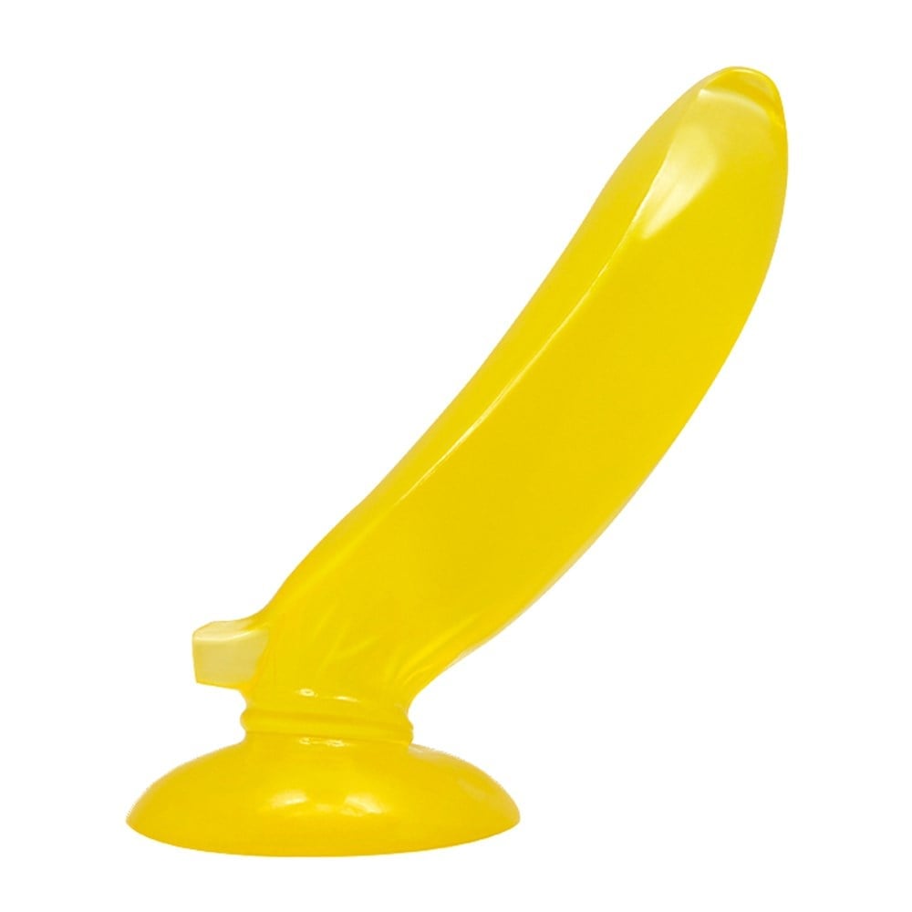 17 cm Vantuzlu Muz Şeklinde Silikon Anal Plug - Görsel 3